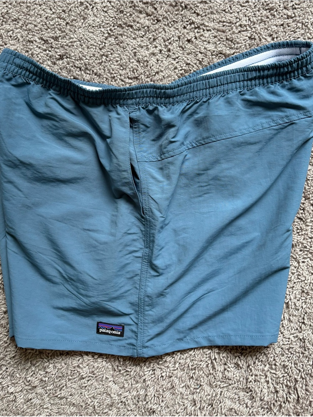 Patagonia Men’s Blue Nylon Elastic-Waist Shorts